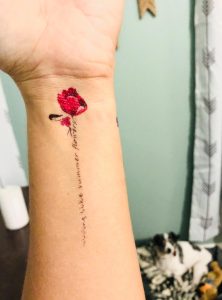 flower temporary tattoo