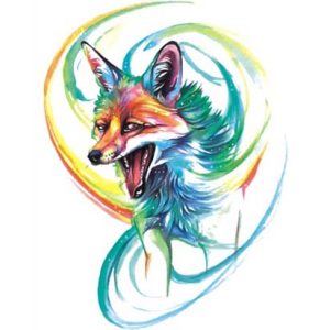 Watercolor Wolf Tattoos