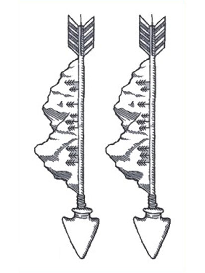 Arrow and Mountain