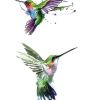 Hummingbird Temporary Fake Tattoo