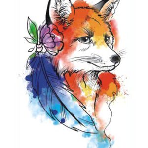 Watercolor Fox