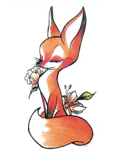 Flower and Fox