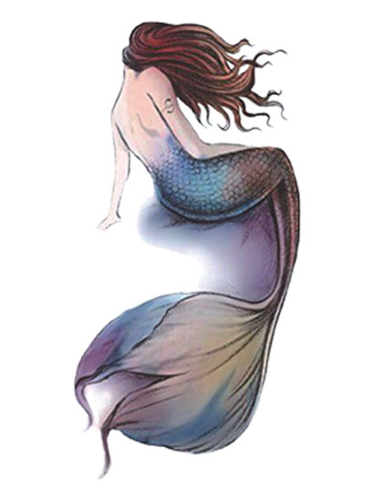 Mermaid Temporary Tattoo