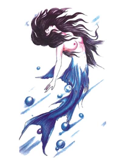 Mermaid Temporar Tattoo