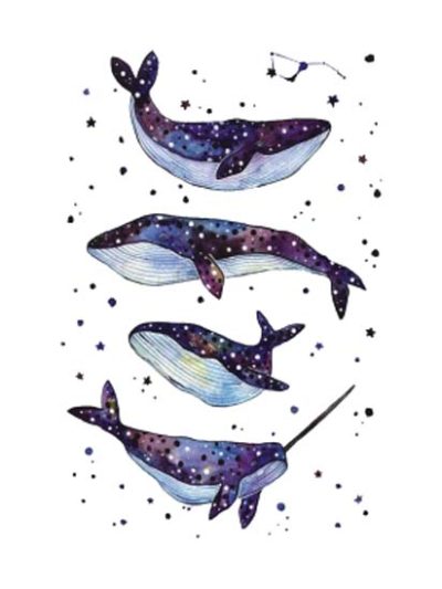 Whale Family Tattoo