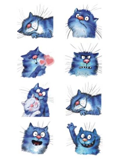 Blue Cat Tattoos