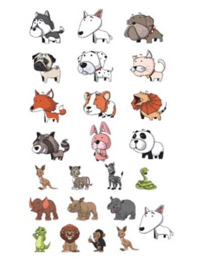 Small Cartoon Animals