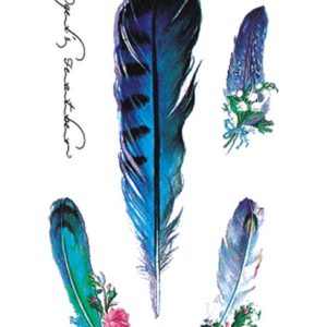 Flower Feather Tattoo