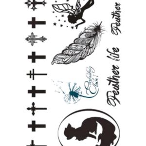 feather temporary tattoo