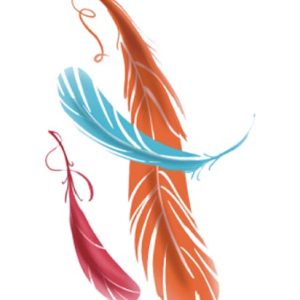 feather temporary tattoo