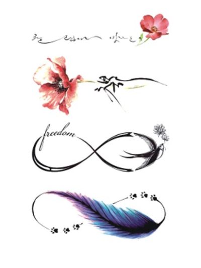 feather temporary tattoo