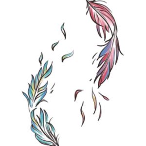 feather temporary tattoo