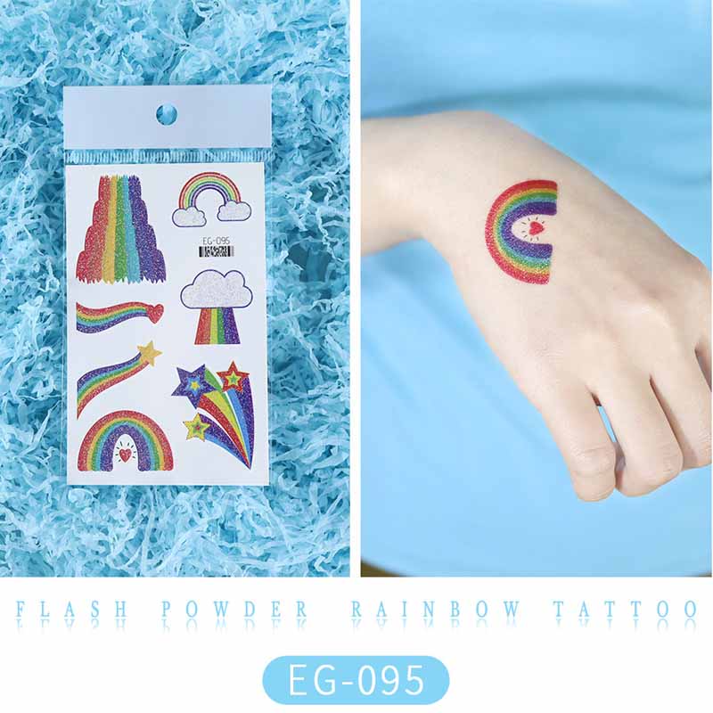 Rainbow Temporary Tattoo