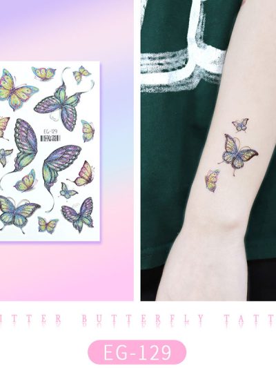 Glitter Butterfly Tattoo