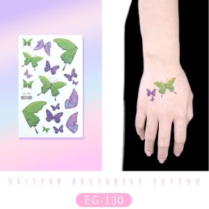 Glitter Butterfly Tattoo