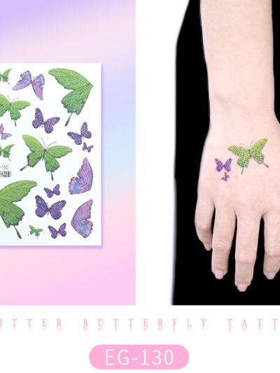 Glitter Butterfly Tattoo