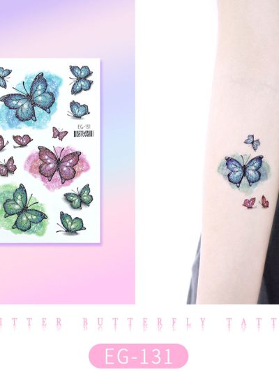 Glitter Butterfly Tattoo