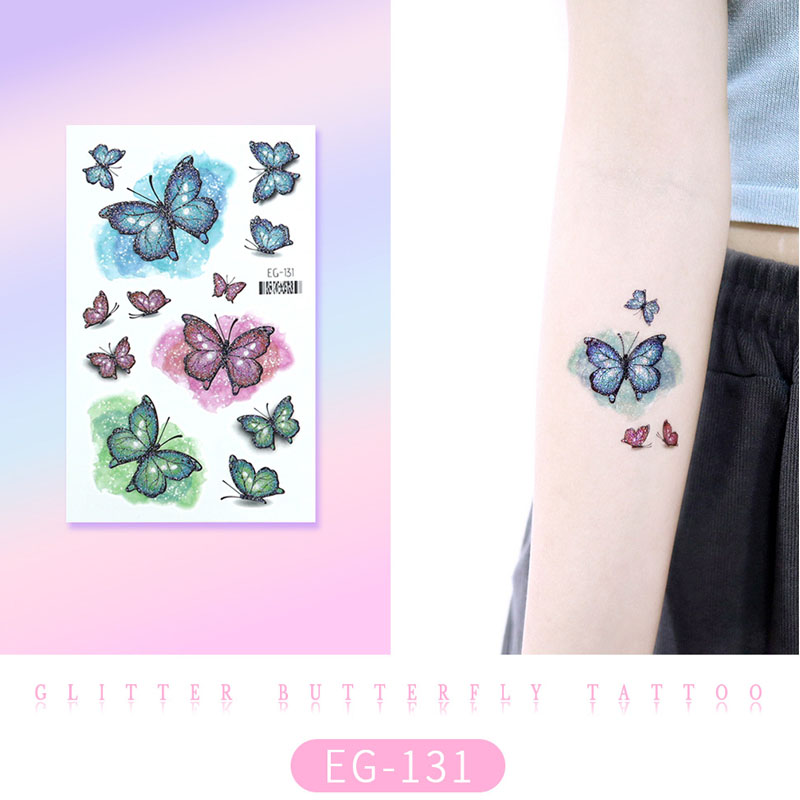 Glitter Butterfly Tattoo