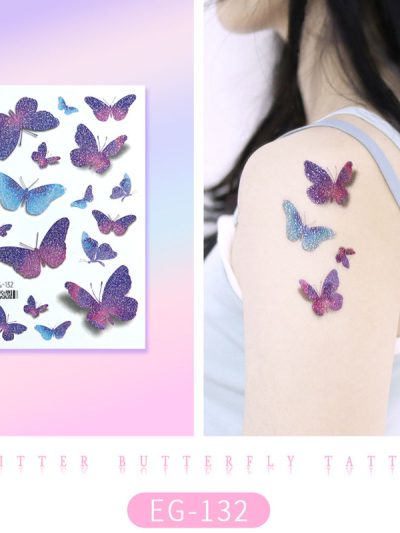 Glitter Butterfly Tattoo