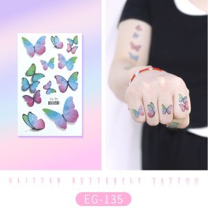 Glitter Butterfly Tattoo