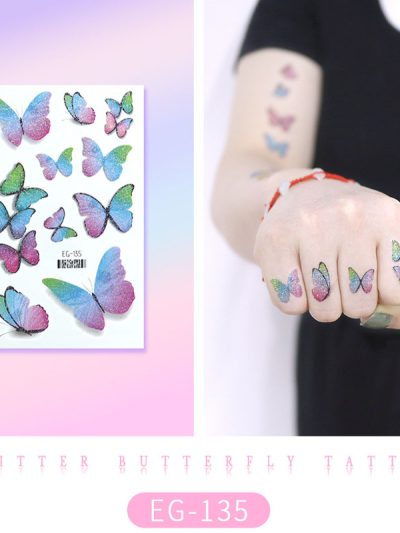 Glitter Butterfly Tattoo