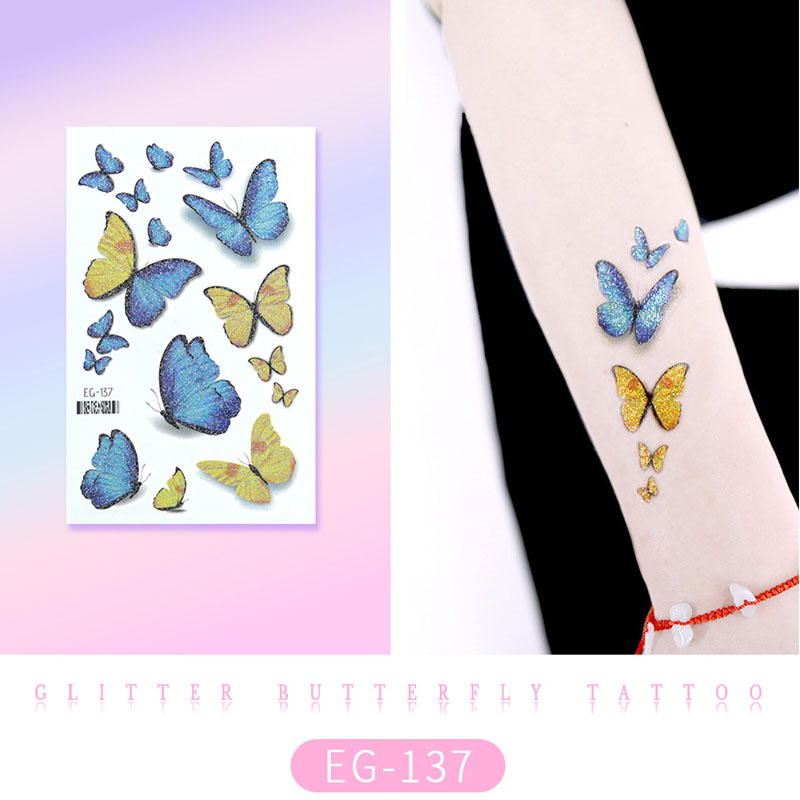 Glitter Butterfly Tattoo