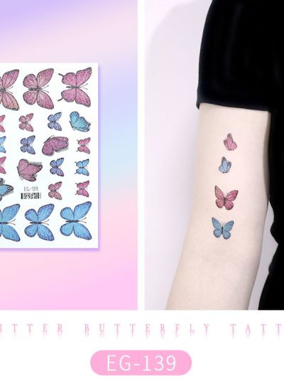 Glitter Butterfly Tattoo