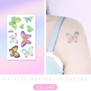 Glitter Butterfly Tattoo