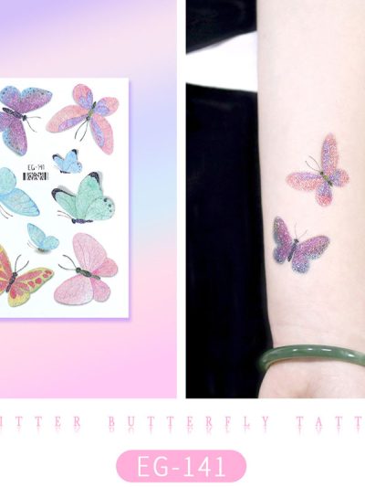 Glitter Butterfly Tattoo