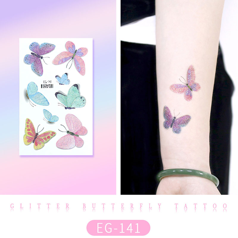 Glitter Butterfly Tattoo