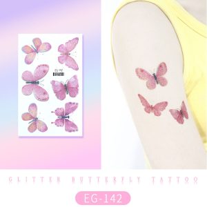 Glitter Butterfly Tattoo