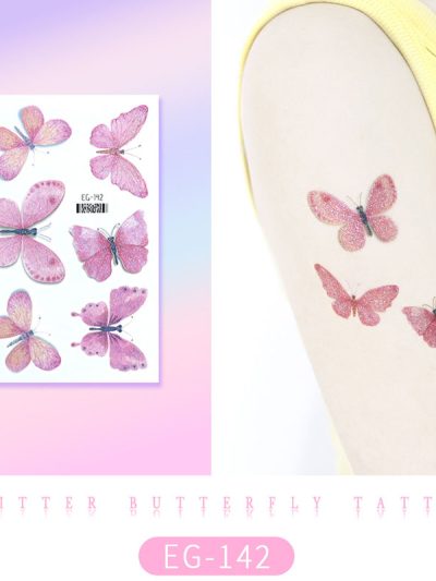 Glitter Butterfly Tattoo