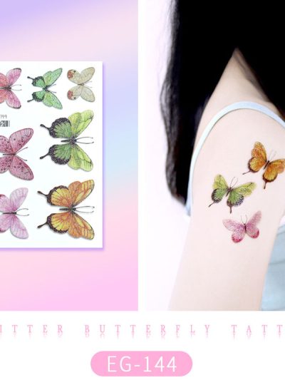 Glitter Butterfly Tattoo