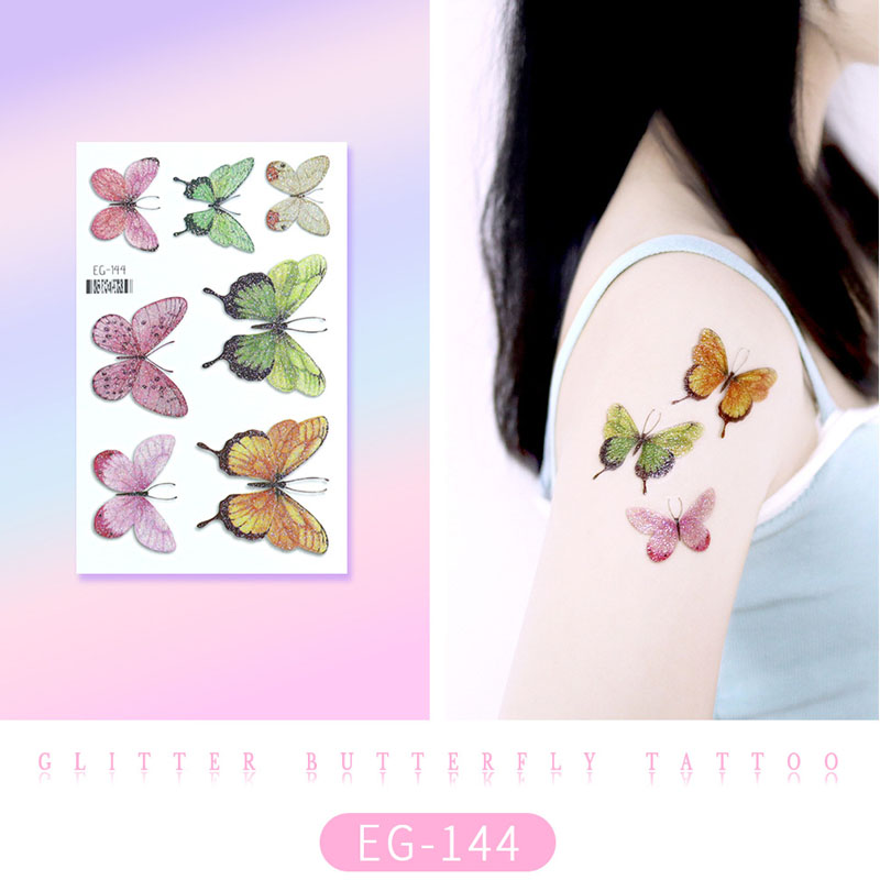 Glitter Butterfly Tattoo