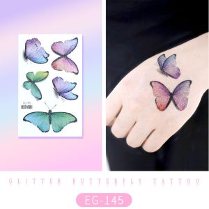 Glitter Butterfly Tattoo