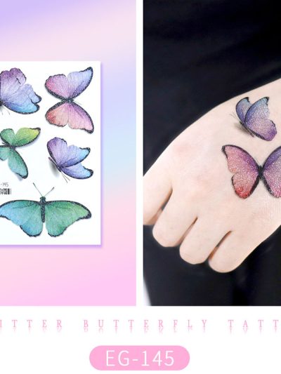 Glitter Butterfly Tattoo