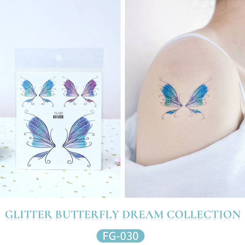 Glitter Blue Butterfly