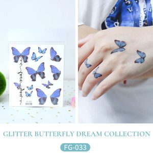 Glitter Purple Butterfly