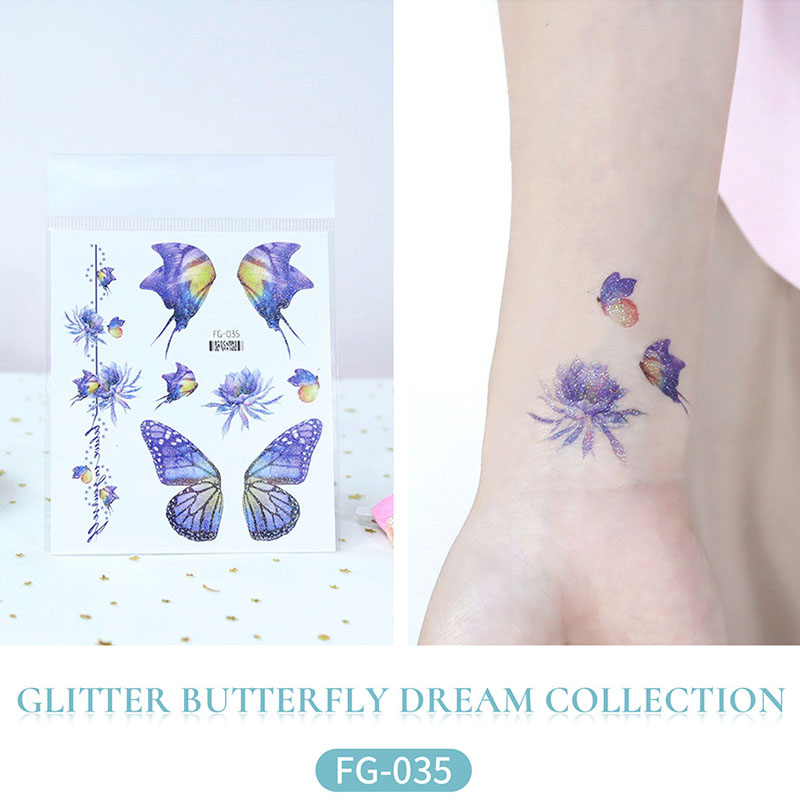 Glitter Flower Butterfly