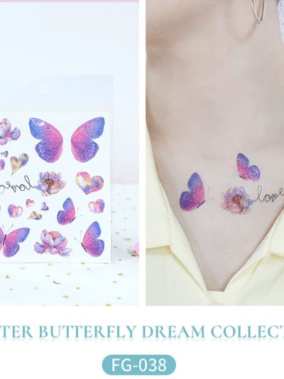 Glitter Butterfly Flowers