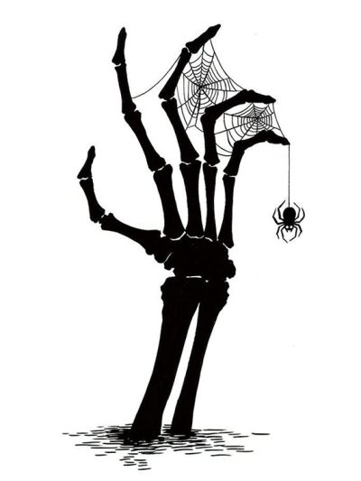 Hand Spider Web Temporary Tattoo