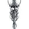 Demon Sword Temporary Tattoo