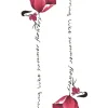 Letter Flower Temporary Tattoo