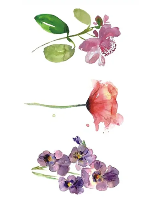 Watercolor Flower Tattoo