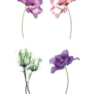 Four Flowers Tattoo