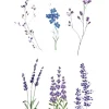 Lavender Temporary Tattoo