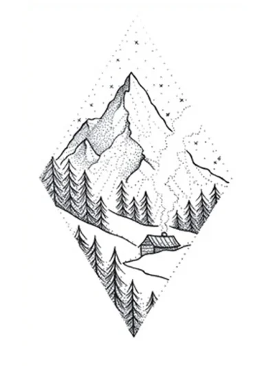 House Mountain Tattoo