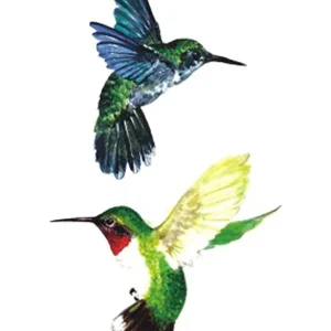 Hummingbirds Fake Tattoo
