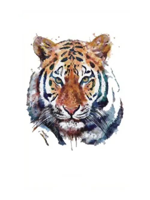 Strong Tiger Temporary Tattoo
