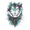 Purple Butterfly Tiger Tattoo